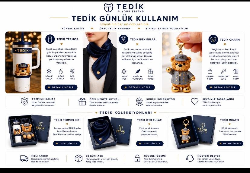Tedik fular ve aksesuar grubu